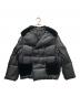 tricot COMME des GARCONS（トリココムデギャルソン）の古着「ベロア切替ダウンジャケット」｜ブラック