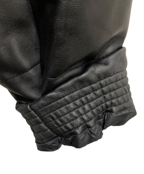 nano・universe（ナノ・ユニバース）nano・universe (ナノ・ユニバース) 西川ダウン　ラムレザーG2ダウン ブラック サイズ:Lの古着・服飾アイテム