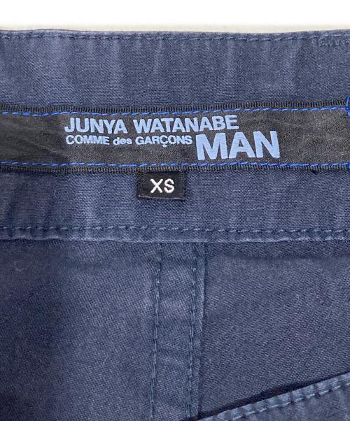 COMME des GARCONS JUNYA WATANABE MAN（コム デ ギャルソン ジュンヤ ワタナベ マン）COMME des GARCONS JUNYA WATANABE MAN (コム デ ギャルソン ジュンヤ ワタナベ マン) 綿ナイロンキャンバスパンツ ネイビー サイズ:XSの古着・服飾アイテム