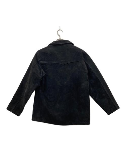Schott（ショット）Schott (ショット) バイカー スウェードプルオーバージャケット/USA製 ブラック サイズ:Mの古着・服飾アイテム
