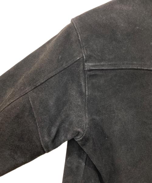 Schott（ショット）Schott (ショット) バイカー スウェードプルオーバージャケット/USA製 ブラック サイズ:Mの古着・服飾アイテム