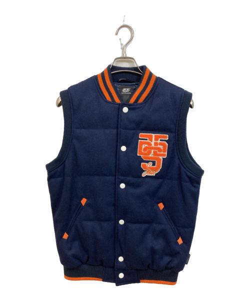 55DSL（フィフテーファイブディーエスエル）55DSL (フィフテーファイブディーエスエル) スタジャンベスト ネイビー サイズ:SIZE Mの古着・服飾アイテム