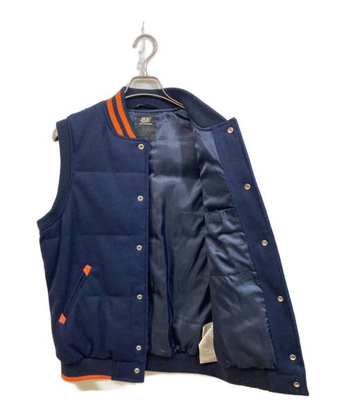 55DSL（フィフテーファイブディーエスエル）55DSL (フィフテーファイブディーエスエル) スタジャンベスト ネイビー サイズ:SIZE Mの古着・服飾アイテム