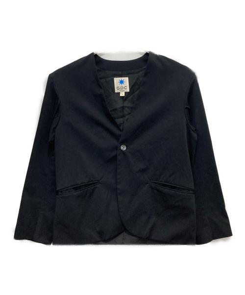 GDC（ジーディーシー）GDC (ジーディーシー) ノーカラージャケット ブラック サイズ:Sの古着・服飾アイテム