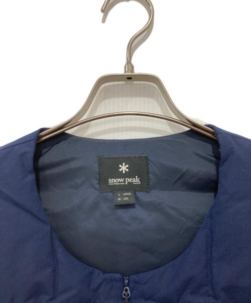 Snow peak（スノーピーク）Snow peak (スノーピーク) ダウンベスト ネイビー サイズ:Mの古着・服飾アイテム