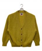 MAISON SPECIALメゾンスペシャル）の古着「プライムオーバーモヘヤニットカーディガン」｜イエロー