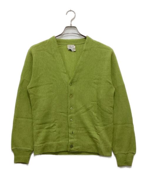 Sears（シアーズ）Sears (シアーズ) 60’ｓアクリルVカーディガン グリーン サイズ:Lの古着・服飾アイテム