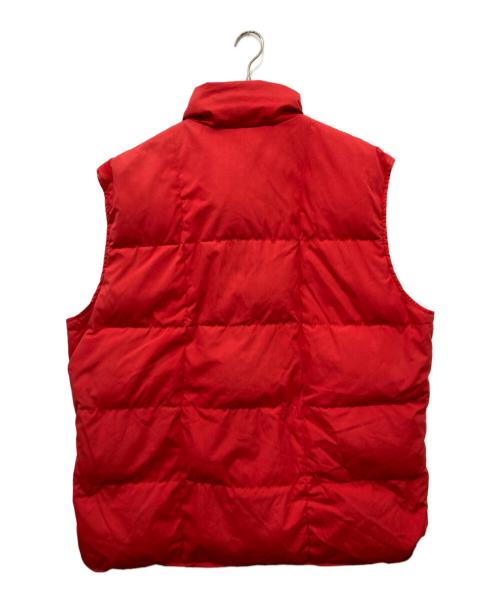 Eddie Bauer（エディーバウアー）Eddie Bauer (エディーバウアー) ダウンベスト ベージュ×レッド サイズ:XXLの古着・服飾アイテム