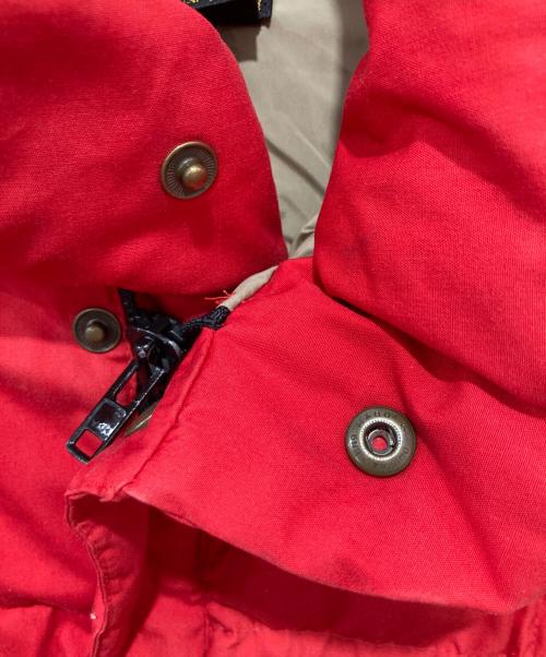 Eddie Bauer（エディーバウアー）Eddie Bauer (エディーバウアー) ダウンベスト ベージュ×レッド サイズ:XXLの古着・服飾アイテム
