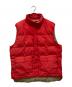 Eddie Bauer（エディーバウアー）の古着「ダウンベスト」｜ベージュ×レッド