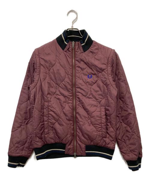 FRED PERRY（フレッドペリー）FRED PERRY (フレッドペリー) 4WAYリバーシブルブルゾン ボルドー×グリーン サイズ:Mの古着・服飾アイテム