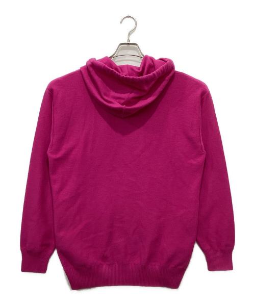 VERSACE（ヴェルサーチェ）VERSACE (ヴェルサーチェ) ニットパーカー ピンク サイズ:38の古着・服飾アイテム
