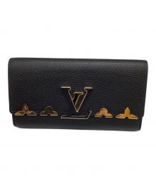 LOUIS VUITTON（ルイ ヴィトン）の古着「ポルトフォイユ・カプシーヌ」｜ブラック