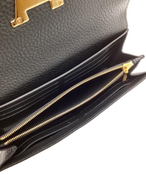 LOUIS VUITTON（ルイ ヴィトン）LOUIS VUITTON (ルイ ヴィトン) ポルトフォイユ・カプシーヌ ブラックの古着・服飾アイテム