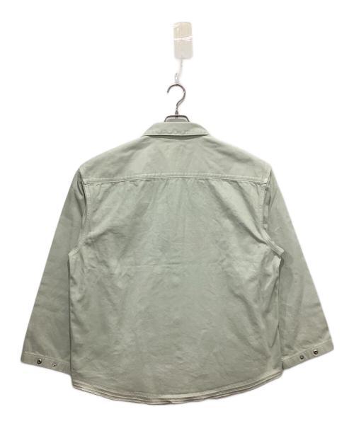 Calvin Klein（カルバンクライン）Calvin Klein (カルバンクライン) JENNIE オーバーダイデニムシャツ グリーン サイズ:XLの古着・服飾アイテム