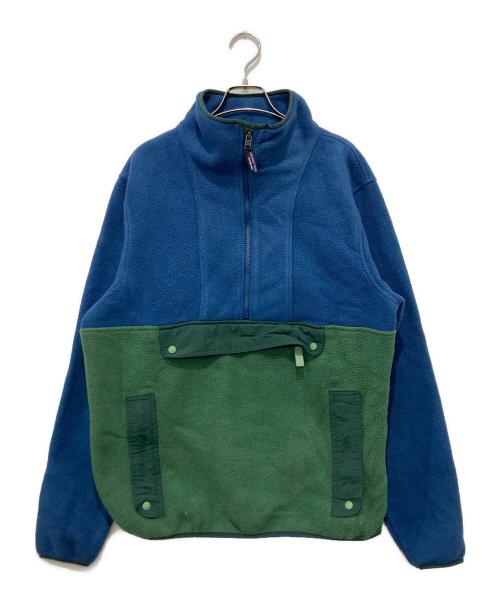 Patagonia（パタゴニア）Patagonia (パタゴニア) Synchilla Anorak グリーン×ネイビー サイズ:Mの古着・服飾アイテム