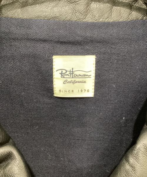 Ron Herman（ロンハーマン）Ron Herman (ロンハーマン) ラムレザージャケット ブラック サイズ:Ｍの古着・服飾アイテム