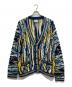 Coogi（クージー）の古着「3Dニットカーディガン」｜ブルー×イエロー