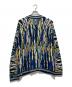 Coogi (クージー) 3Dニットカーディガン ブルー×イエロー サイズ:L：13000円