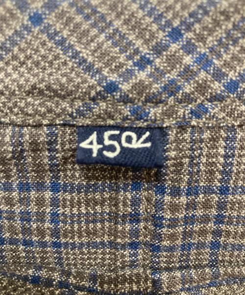 45R（フォーティファイブ・アール）45R (フォーティファイブ・アール) 撚杢コットンツイードのセイルドレス ベージュ サイズ:　の古着・服飾アイテム