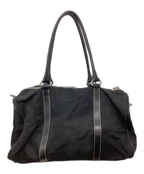 PRADA（プラダ）PRADA (プラダ) ナイロンハンドバッグ ブラックの古着・服飾アイテム