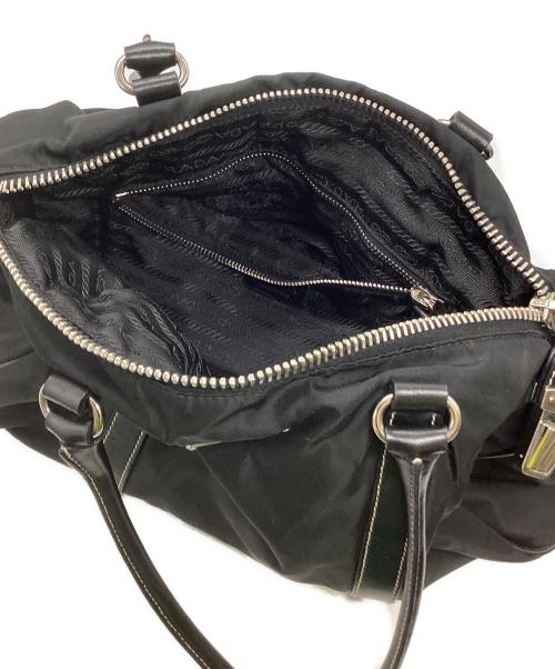 PRADA（プラダ）PRADA (プラダ) ナイロンハンドバッグ ブラックの古着・服飾アイテム