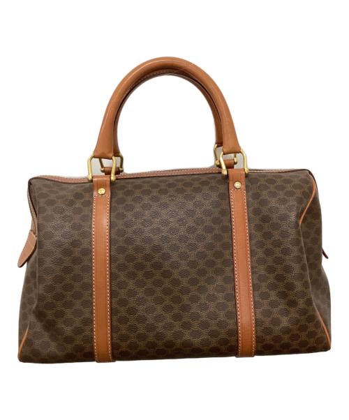 CELINE（セリーヌ）CELINE (セリーヌ) マカダムミニボストンバッグ ベージュの古着・服飾アイテム