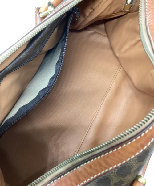 CELINE（セリーヌ）CELINE (セリーヌ) マカダムミニボストンバッグ ベージュの古着・服飾アイテム