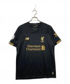 NEW BALANCEニューバランス）の古着「リバプールAベッカーtシャツ」｜ブラック