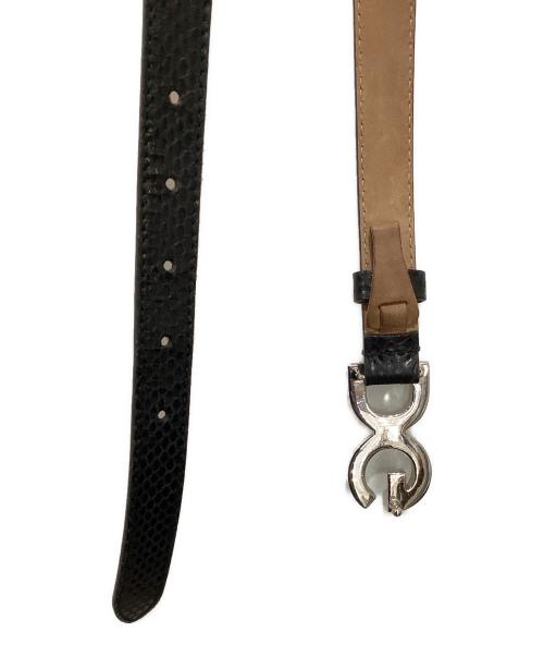 DOLCE & GABBANA（ドルチェ＆ガッバーナ）DOLCE & GABBANA (ドルチェ＆ガッバーナ) パイソンベルト ブラックの古着・服飾アイテム