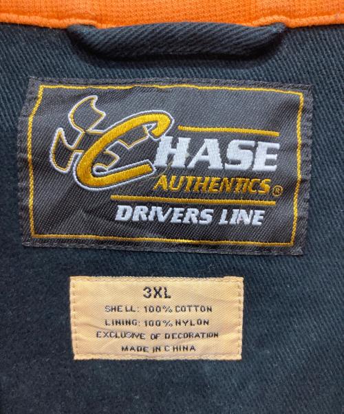 CHASE（チェイス）CHASE (チェイス) レーシングジャケット ブラック×オレンジ サイズ:3XLの古着・服飾アイテム