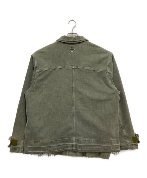 DIESEL（ディーゼル）DIESEL (ディーゼル) カットオフデニムジャケット ブラック サイズ:Ｍの古着・服飾アイテム