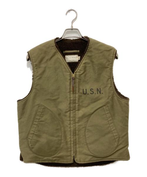 TOYS MCCOY（トイズマッコイ）TOYS MCCOY (トイズマッコイ) ALPACA DECK VEST U.S.NAVY カーキ サイズ:40の古着・服飾アイテム