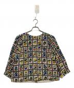 45Rフォーティファイブ・アール）の古着「インドカディフルールシャンブルプリントのパフブラウス」｜ホワイト