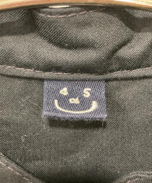 45R（フォーティファイブ・アール）45R (フォーティファイブ・アール) 薄バックサテンの908ニームシャツ ネイビー サイズ:2の古着・服飾アイテム