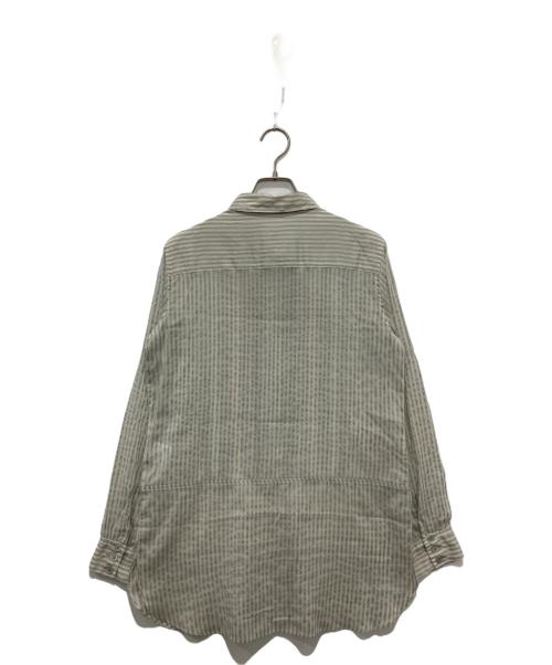 ETRO（エトロ）ETRO (エトロ) ピンタック刺繍シャツ グレー サイズ:44の古着・服飾アイテム