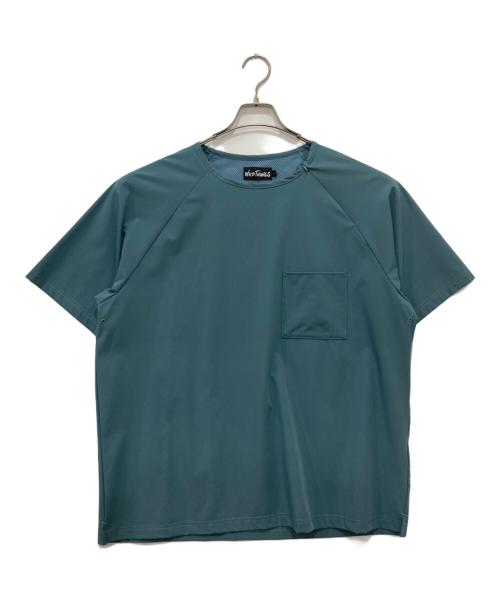 WILD THINGS（ワイルドシングス）WILD THINGS (ワイルドシングス) EKAL (エカル) エラスティックナイロンTシャツ ブルー サイズ:Lの古着・服飾アイテム