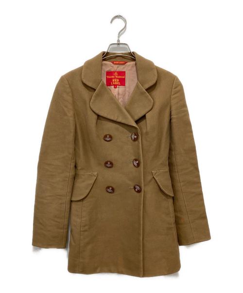 Vivienne Westwood RED LABEL（ヴィヴィアンウエストウッドレッドレーベル）Vivienne Westwood RED LABEL (ヴィヴィアンウエストウッドレッドレーベル) ダブルコート ブラウン サイズ:1の古着・服飾アイテム