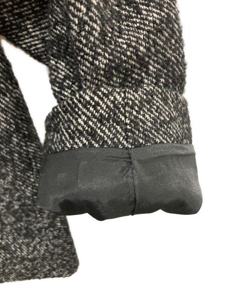 Mila Owen（ミラオーウェン）Mila Owen (ミラオーウェン) フードドッキングシングルブレストジャケット ブラックの古着・服飾アイテム