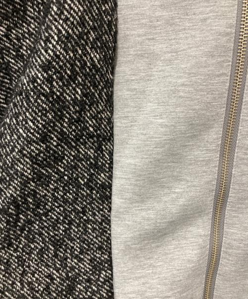 Mila Owen（ミラオーウェン）Mila Owen (ミラオーウェン) フードドッキングシングルブレストジャケット ブラックの古着・服飾アイテム