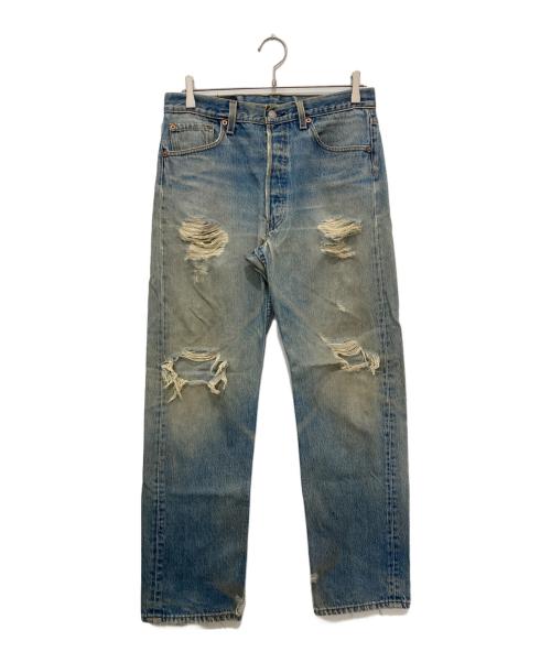 LEVI'S（リーバイス）LEVI'S (リーバイス) ダメージデニムパンツ/501xx/ボタン裏524/USA製 インディゴ サイズ:34の古着・服飾アイテム