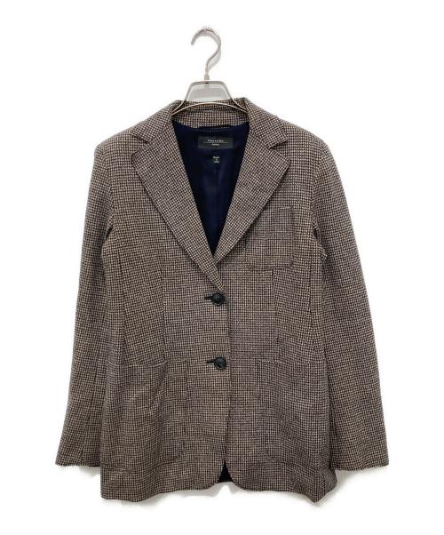 Max Mara WEEK END LINE（マックスマーラ ウイークエンドライン）Max Mara WEEK END LINE (マックスマーラ ウイークエンドライン) テーラードジャケット ベージュ×ブラック サイズ:42の古着・服飾アイテム