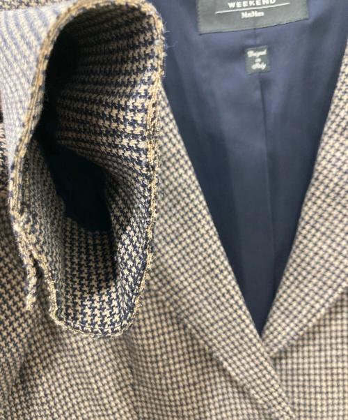 Max Mara WEEK END LINE（マックスマーラ ウイークエンドライン）Max Mara WEEK END LINE (マックスマーラ ウイークエンドライン) テーラードジャケット ベージュ×ブラック サイズ:42の古着・服飾アイテム