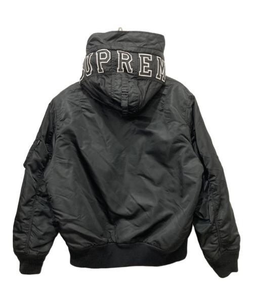 SUPREME（シュプリーム）SUPREME (シュプリーム) 21AW Hooded MA-1 ブラック サイズ:Lの古着・服飾アイテム