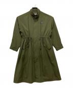 AVIREXアヴィレックス）の古着「STAND COLLAR LONG COAT」｜オリーブ