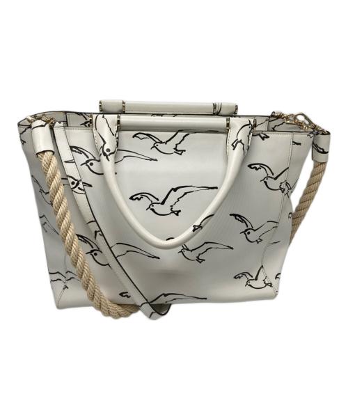 MaxMara（マックスマーラ）MaxMara (マックスマーラ) バードデザインバッグ ホワイトの古着・服飾アイテム