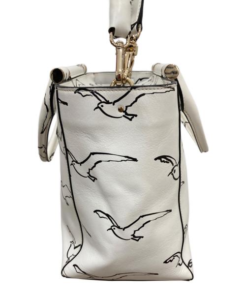 MaxMara（マックスマーラ）MaxMara (マックスマーラ) バードデザインバッグ ホワイトの古着・服飾アイテム