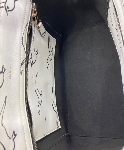 MaxMara（マックスマーラ）MaxMara (マックスマーラ) バードデザインバッグ ホワイトの古着・服飾アイテム