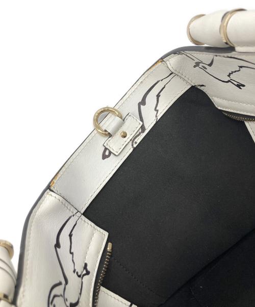 MaxMara（マックスマーラ）MaxMara (マックスマーラ) バードデザインバッグ ホワイトの古着・服飾アイテム