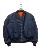 ALPHAアルファ）の古着「MA-1ジャケット」｜ネイビー